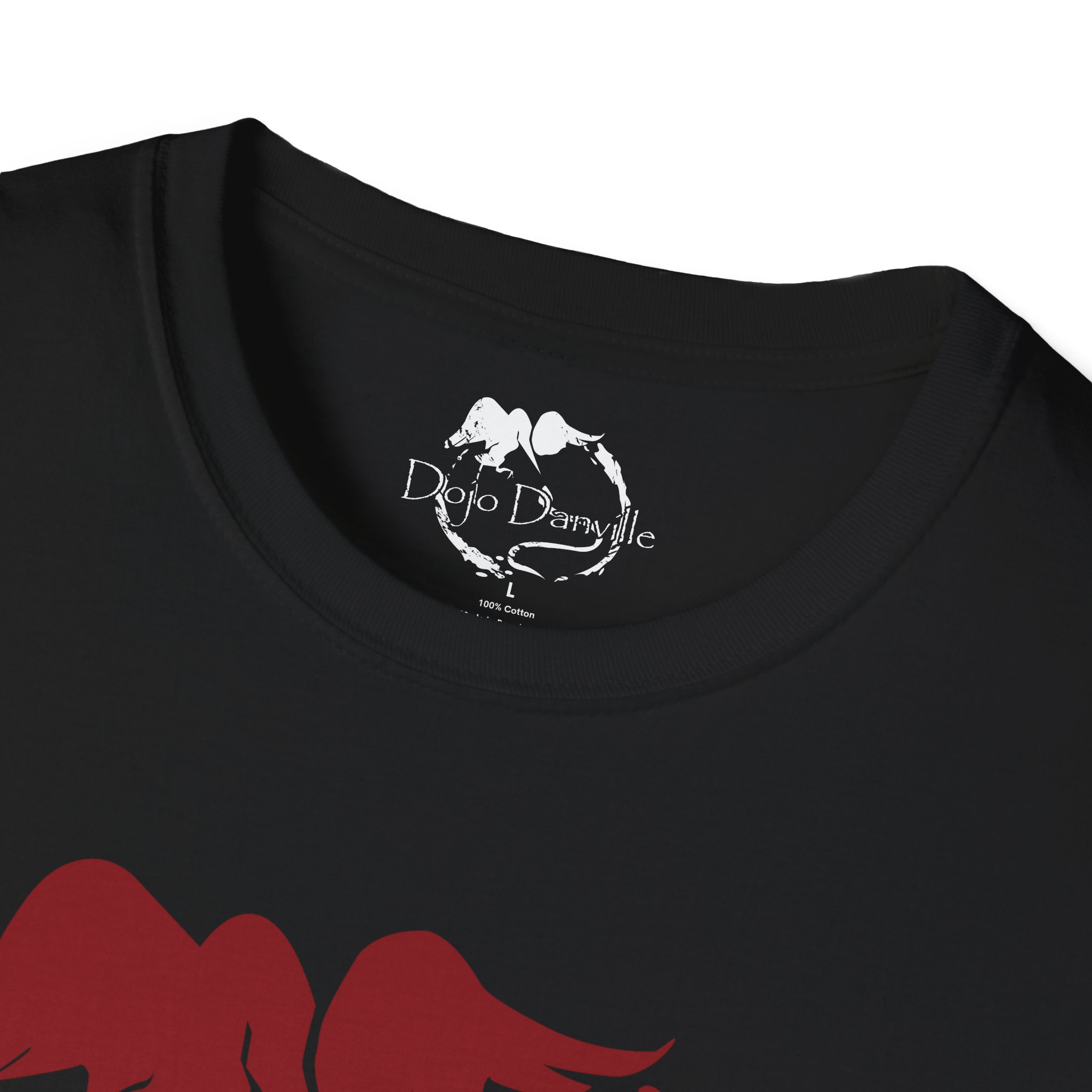 Dojo Danville Martial Arts T-Shirt — Black Shirt with Red Logo & Wing Chun Lineage - Image 3
