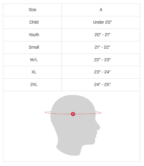 Header Size Chart
